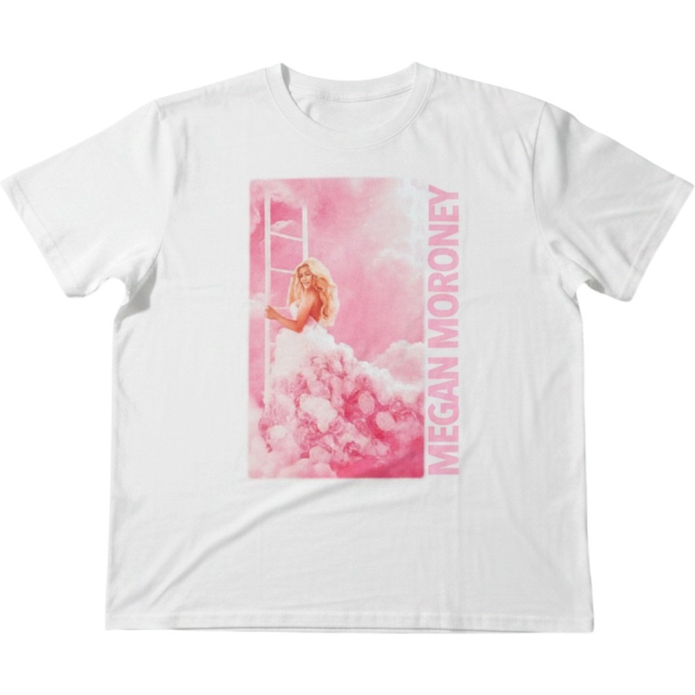 Megan Moroney Graphic T-Shirt White Pink Cloud Artist Merch XXL NWT